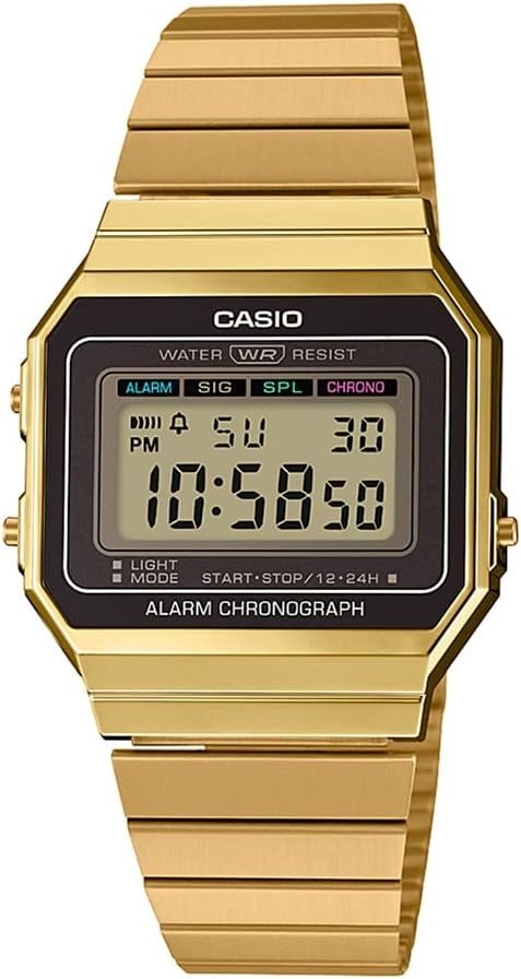 CASIO Digital Vintage Watch, Gold-Tone, A700WG-9ADF. NB: not in original pa