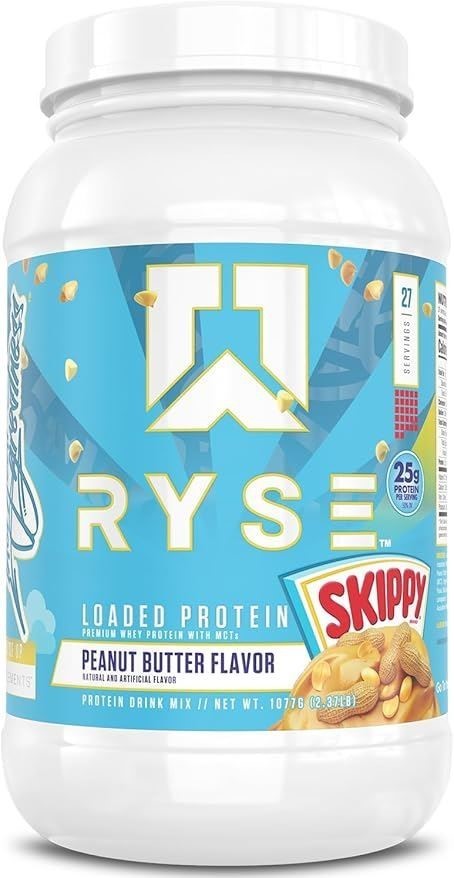 RYSE Loaded Protein Powder, Skippy Peanut Butter Flavour, 907g. Buyers Not