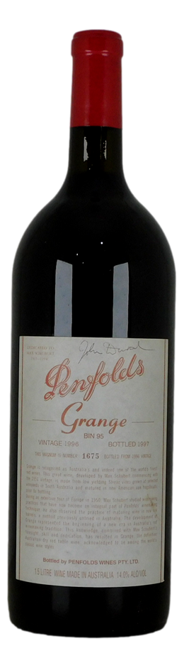 Penfolds Bin 95 Grange 1996 Signed by John Duval (1x 1.5L Magnum)