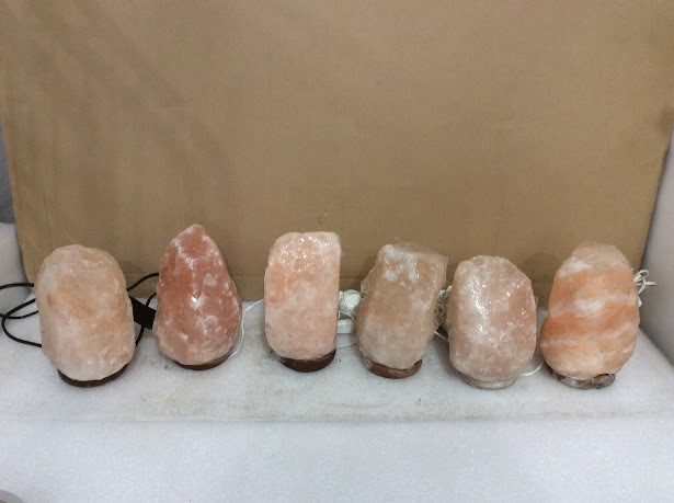 Mix Brand and Model Himalayan Salt Lamps (Lot of 6)
