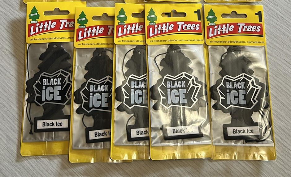 5x Little Trees Black Ice Air Freshener