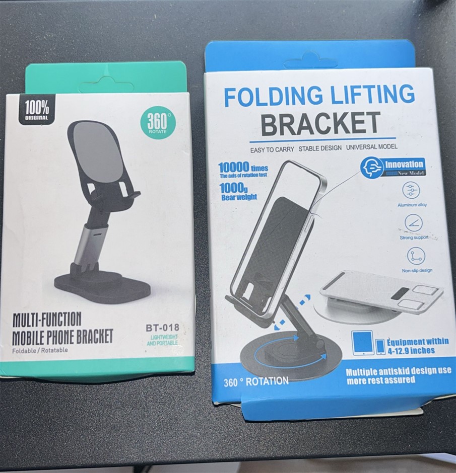 2x Car Phone Holders 1x Mobile Phone Bracket, 1x Folding Lifting Bracket