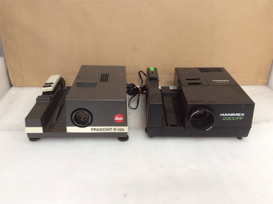 Ernst Leitz Wetzlar Pradovit R 150 Projector+Hanimex 2300RF Slide Projector