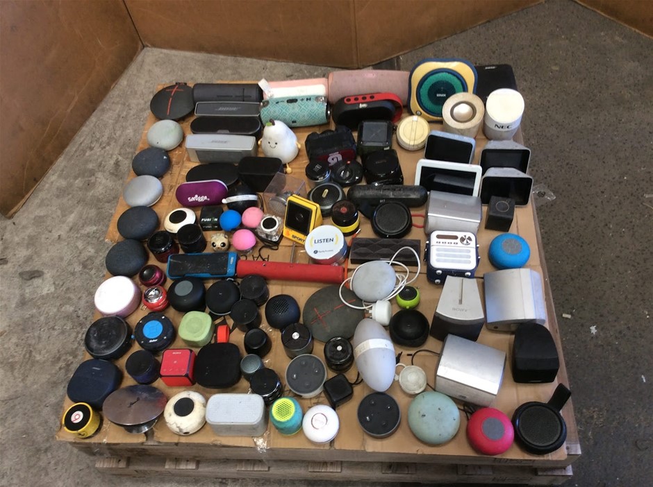 Mixed Brand Bluetooth Speakers And Smart Speakers Lot (Lot of 98)