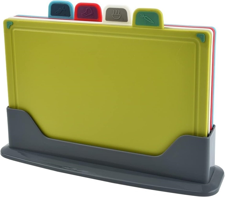 Cutting Board Set 4pc Colour Coded, Food Grade PP.