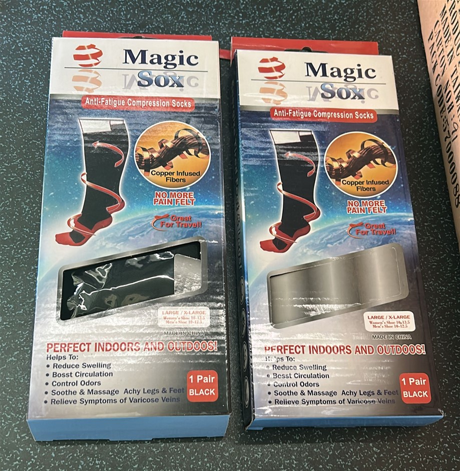 2 Pairs of Anti-Fatigue Compression Socks