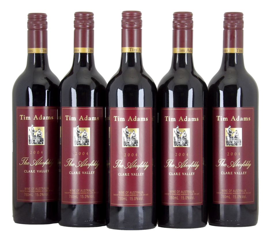 Tim Adams The Aberfeldy Shiraz 2004 (5x 750mL), SA.