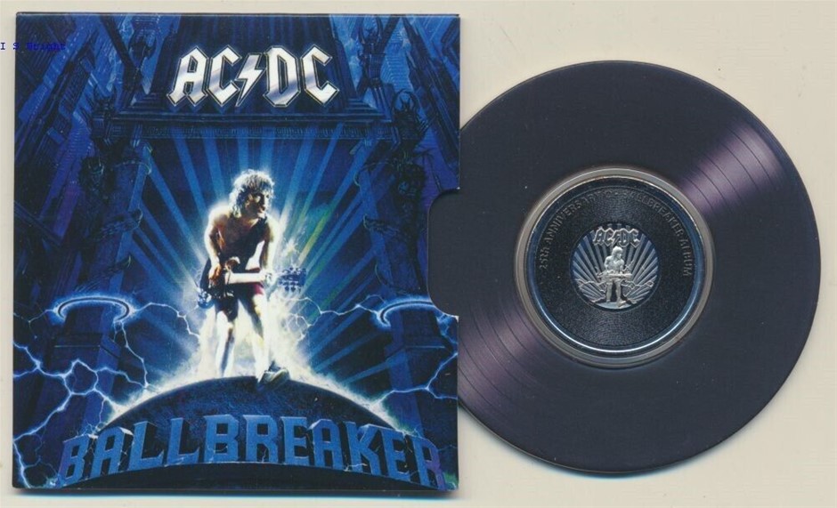 Australia: 2020 20c AC/DC - Ballbreaker UNC Royal AU Mint