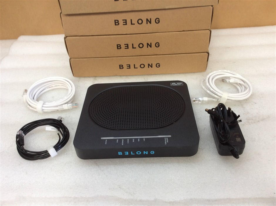 Belong DWA0122BLN Wireless Modem Router - New Unboxing (Lot of 4)