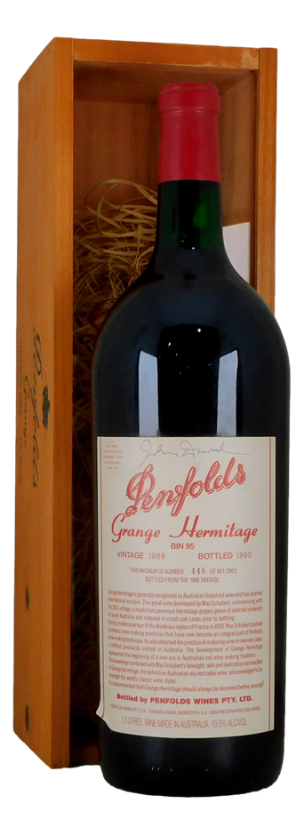 Penfolds Bin 95 Grange Hermitage 1989 Signed by John Duval (1x 1.5L Magnum)
