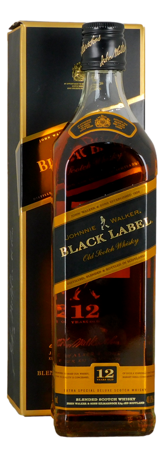 ,Johnnie Walker Black Label Blended Scotch Whisky 12 YO (1x 700mL)