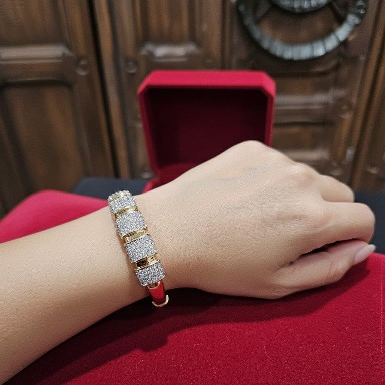 18KGold Filled/Italy Stamped  Bangle -58mm