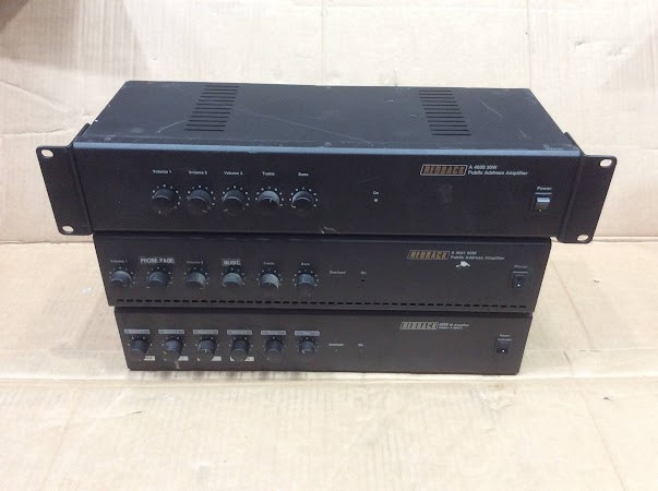 Redback A 4033 30W&A4041 60W Public Address Amplifiers (Lot of 3)