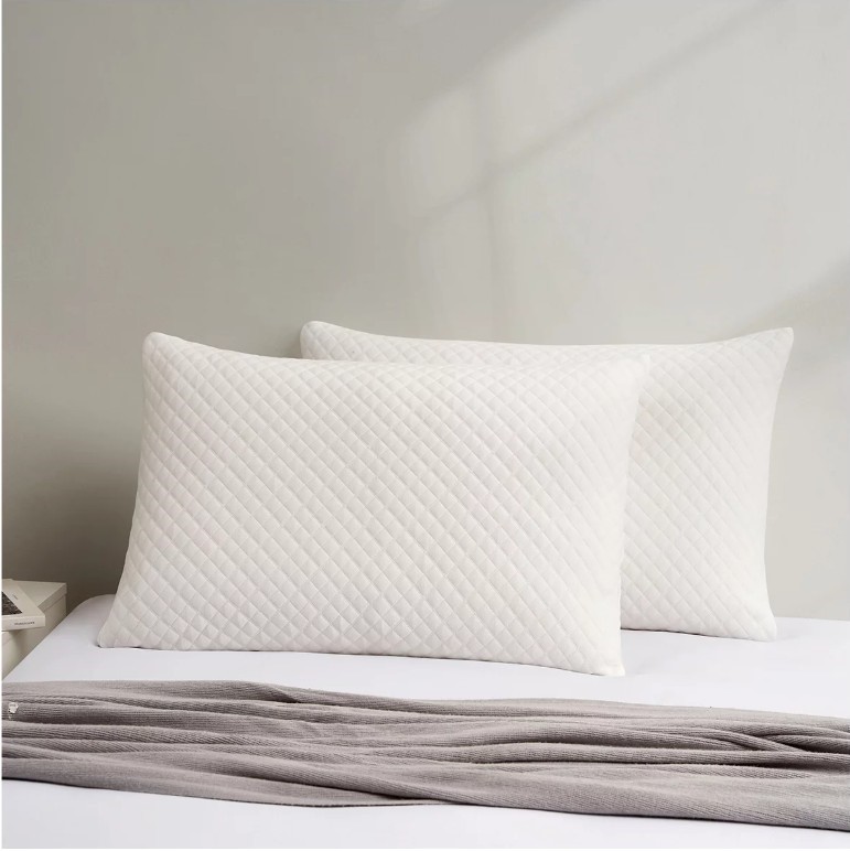 Hotel Grand Foam And Fibre Pillow 2 Pack. NB: Slightly Dirty From Storage.