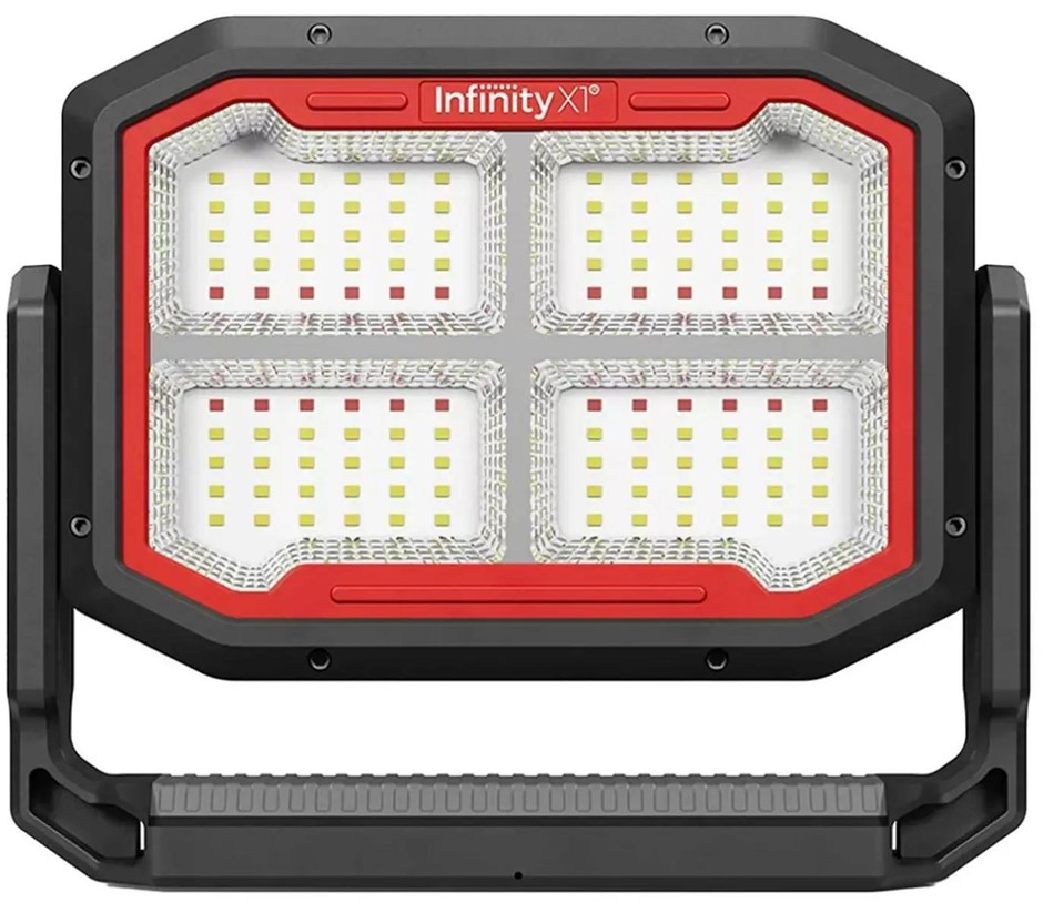 INFINITY X1 Dual Powered Solar Work Light, 3000 Lumen. NB: Minor use & slig
