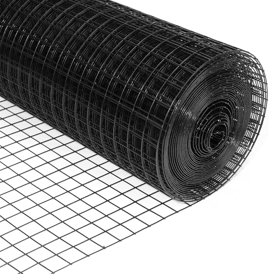 FORIMO 1.5inch Hardware Cloth 16 Gauge Black Vinyl Coated Welded Fence Mesh