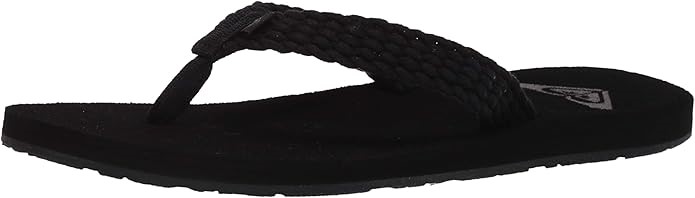 ROXY Women's Porto III Sandal, Size 6, Black.