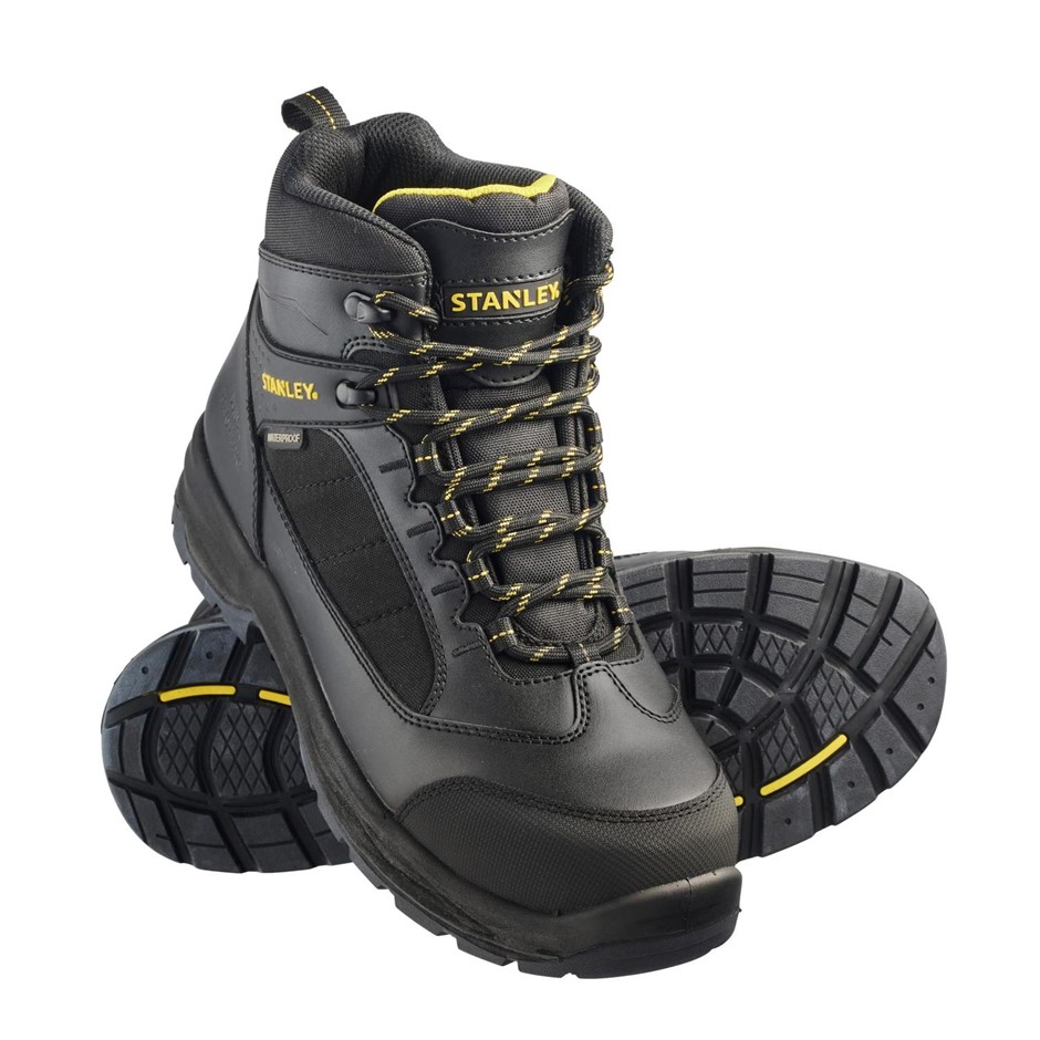 STANLEY Men's Yukon Safety Boots, Size US8 / UK7, Black (101), STA200035. N