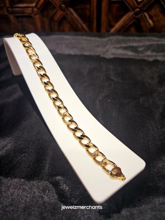 18KGold Filled /Italy Stamped Yellow Bracelet -19.5cm