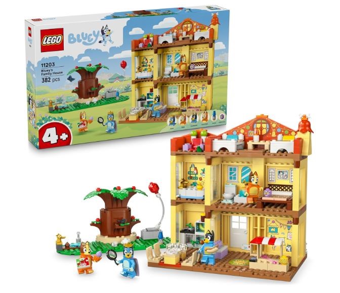 LEGO® Bluey: Bluey’s Family House 11203 Playset, Pretend-Play Home-Building