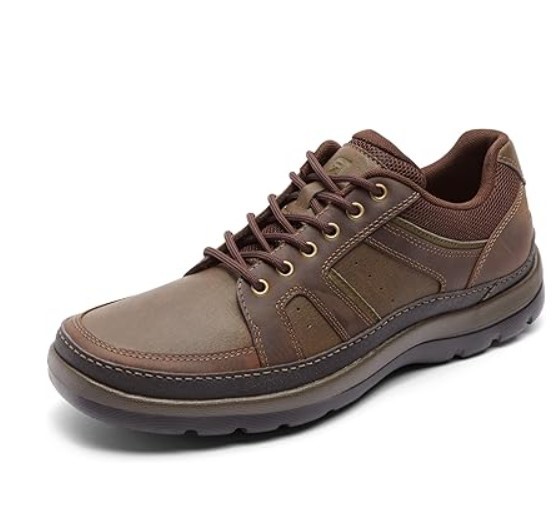 Rockport Men's Get Your Kicks Mudguard Blucher. Dark Brown Brun Fonc, 34cm.