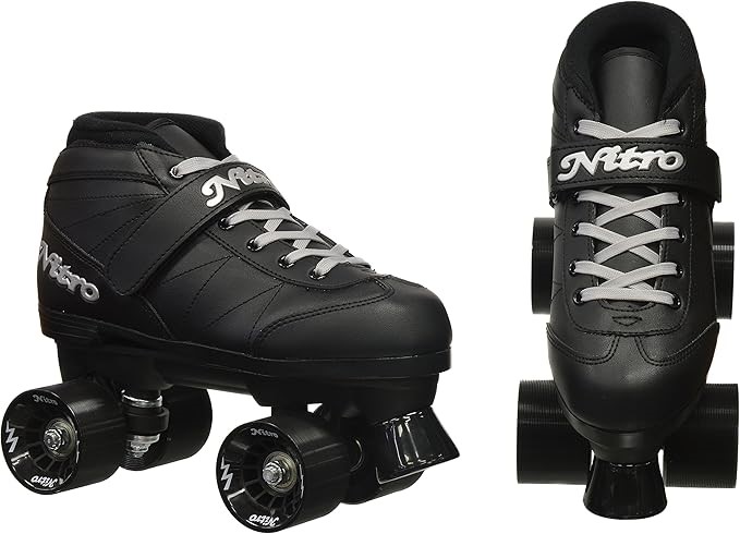 Epic Skates Super Nitro Indoor/Outdoor Quad Speed Roller Skates, Adult 7, B