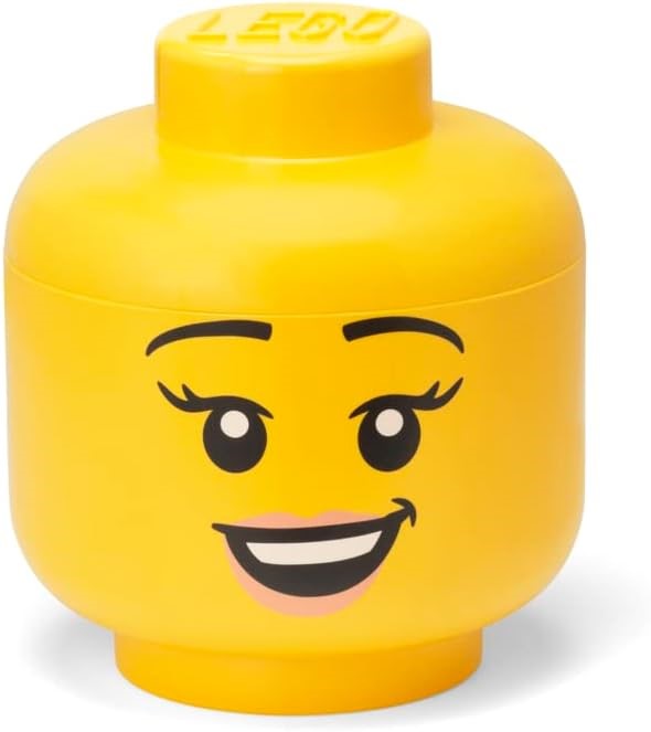 Room Copenhagen Iconic Storage Head Large, Stackable Storage Box, 8,5 L, Ye