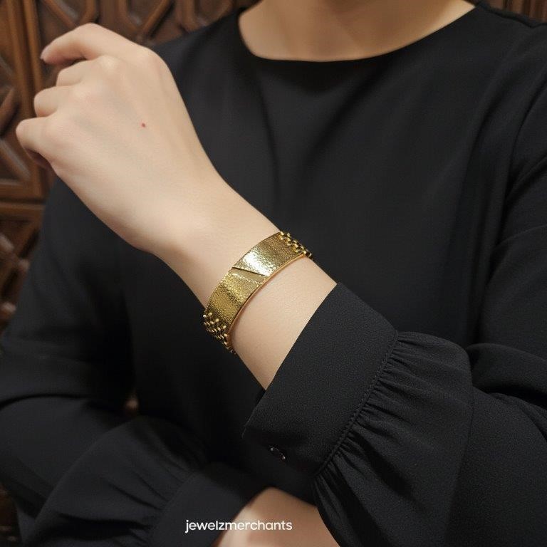 18K/ITALY Solid Gold Filled bangle -(stamped 18K/Italy)