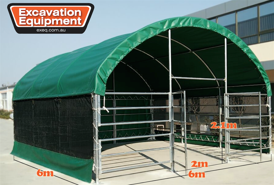 6m x 6m Multi Purpose Enclosed Shelter/Building(Unused)