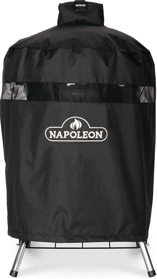 NAPOLEON NK18 Charcoal Grill Cover, Black. NB: Dusty and Damaged packaging