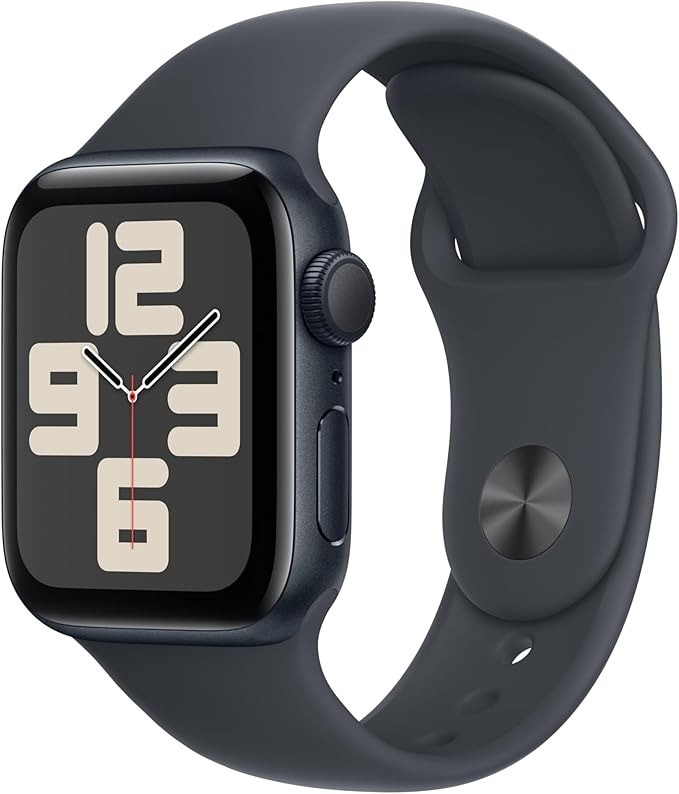 APPLE Watch SE (2nd Gen) (GPS, 44mm) Midnight Aluminum Case with Black Spor