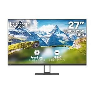 KOGAN 32" UHD IPS USB-C Monitor (3840 x 2160) KAMN32UC6JA. NB: Shows No Sig