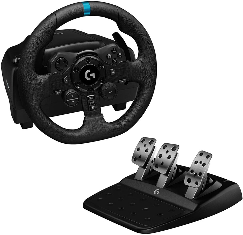 LOGITECH G923 Truforce Racing Wheel for PS4, PS5 and PC. NB: Used. Not In O