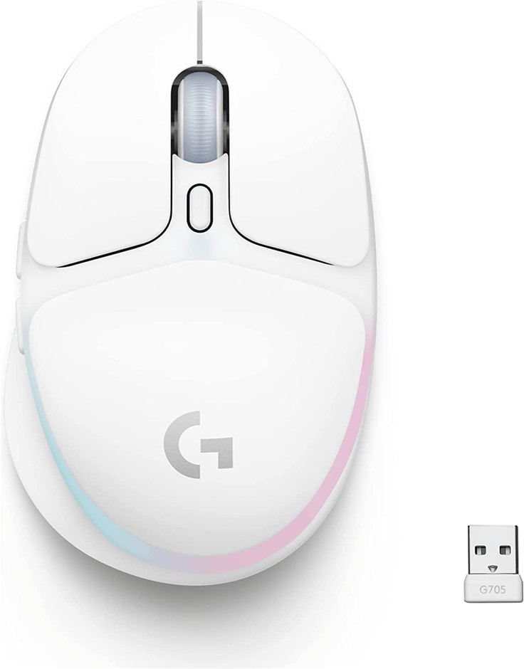 LOGITECH G705 Wireless Gaming Mouse - White. NB: Used. Not In Original Box.