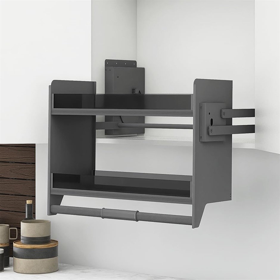 ELITE Galley Flexi Height Pull Down 2-Tier Wall Cabinet Unit - for a 600mm