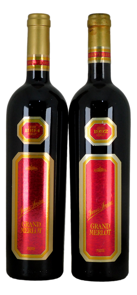 James Irvine Grand Merlot 1992/1994 (2x 750mL), Eden Valley