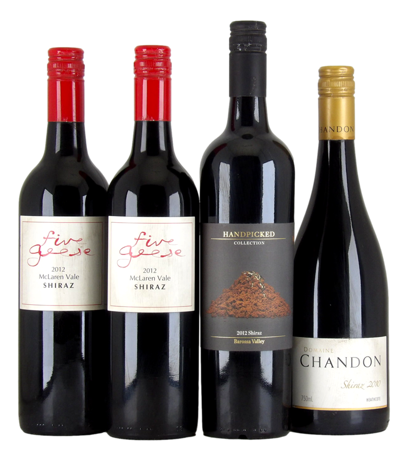 Shiraz Wine Pack (4x 750mL), Multi Region.