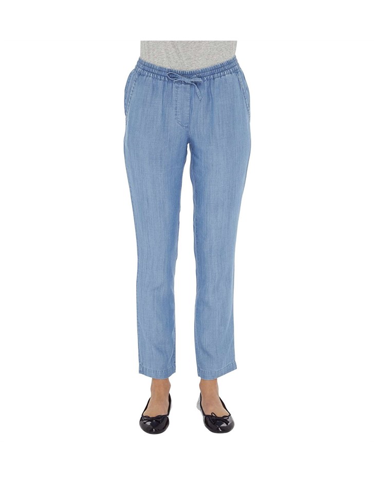 GANT Chambray Pant. Size 38, Colour: Denim. Chambray Fabrication. ORP: $299