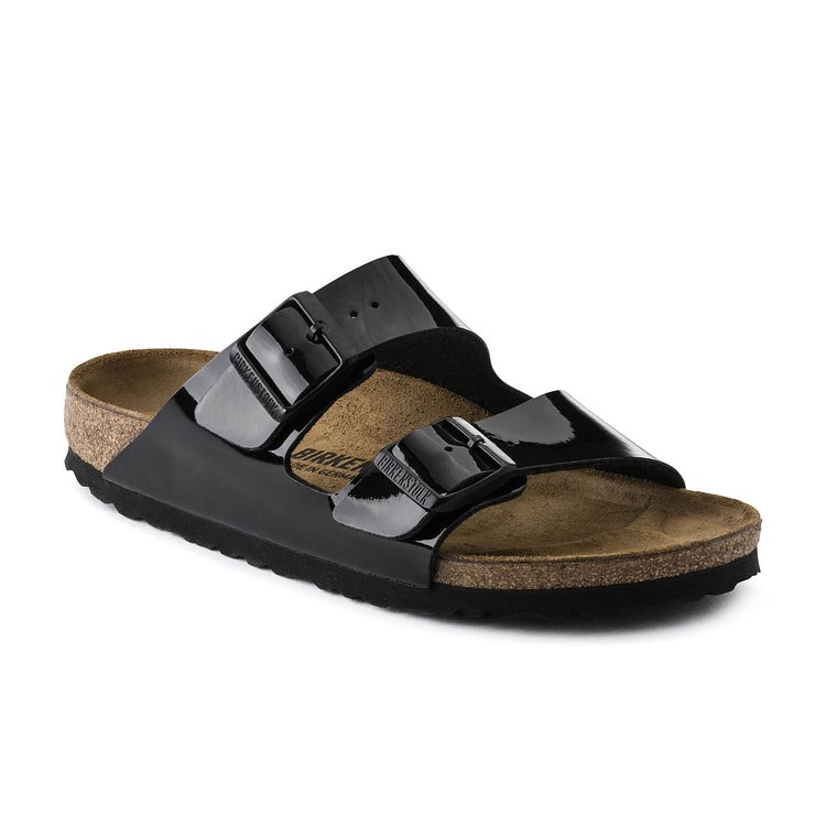 BIRKENSTOCK Arizona BS Sandals, Size 44, Black Patent. Buyers Note - Disco