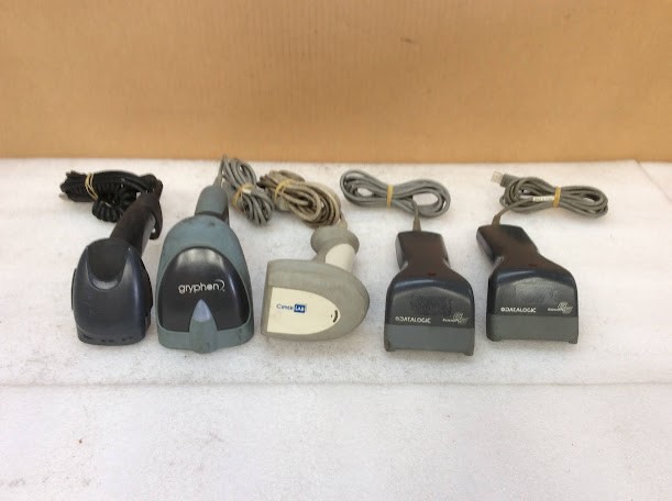 Datalogic/CipherLab Mixed Brand Handheld Barcode Scanners (Lot of 5)