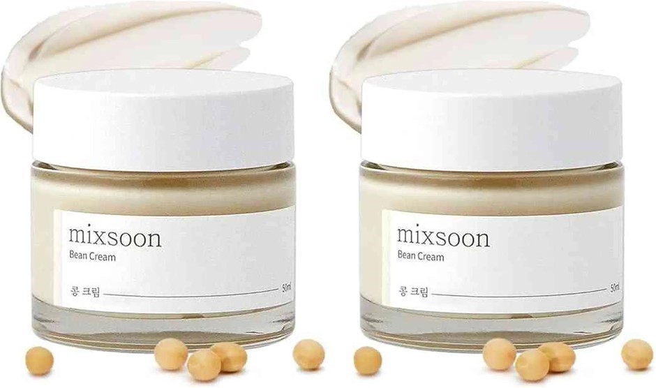 2 x MIXSOON Bean Cream 1.69 fl oz / 50ml | Soybean Extract & Rich Nutrients