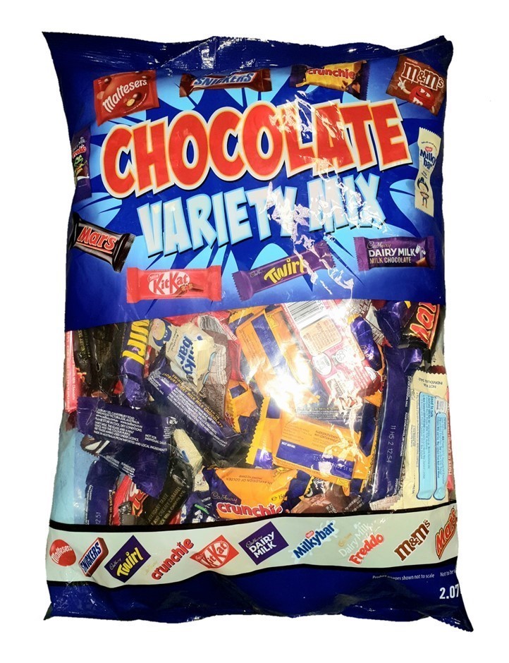2 x Chocolate Variety Mix Pack, 2.07kg. N.B: Damaged outer packaging & appr
