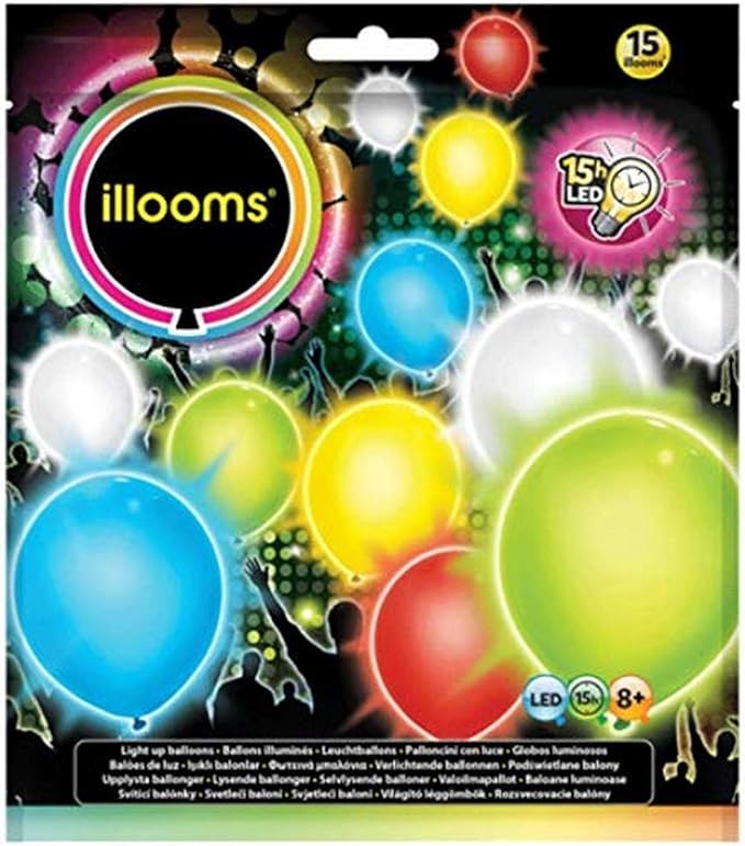 ILLOOMS Balloon, Mixed Colour, 15 Balloons.