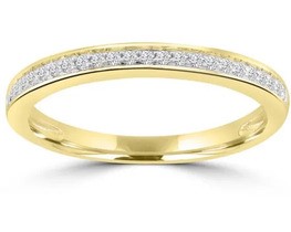 9K Yellow GOLD 0.15CT HI I1 DIAMOND RING
