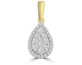 9K Yellow GOLD 0.25CT HI I1 DIAMOND PENDANT