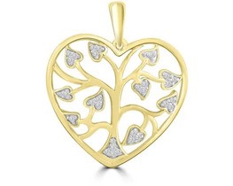 9K Yellow GOLD 0.10CT HI I1 DIAMOND PENDANT
