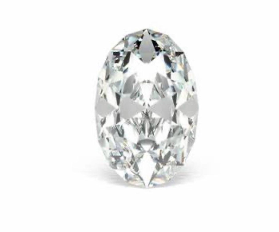 1.222ct One Stone NATURAL Dia. Oval G/SI1 With Auscert Cert.