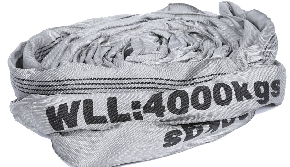 Round Lifting Sling, WLL 4,000kg x 5M (With Test Cert).  Buyers Note - Disc