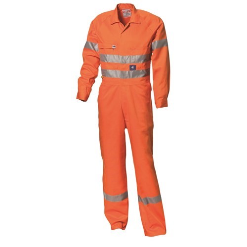 2 x WS WORKWEAR Mens Taped Hi-Vis Drill Coverall, Size 92S, Orange. Buyers