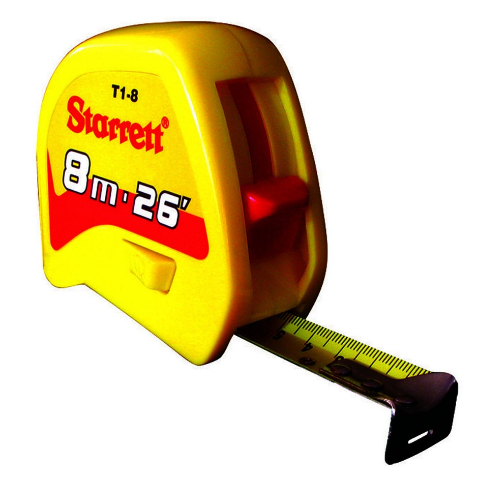 2 x STARRETT 8m-26ft Metric & Imperial Graduation Buyers Note - Discount F